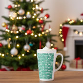 Kerstman's vrolijke kerst HO! HO! Hoi! in Jade Gre Latte Mok