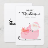 Kerstman's vrolijke kerst Kaarten (Voorkant / Achterkant)