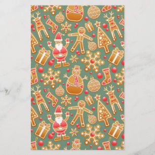 kerstmansbrood santa briefpapier