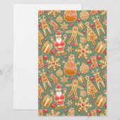 kerstmansbrood santa briefpapier (Voorkant / Achterkant)