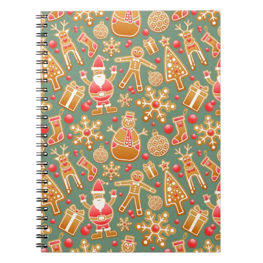 kerstmansbrood santa notitieboek (Voorkant)