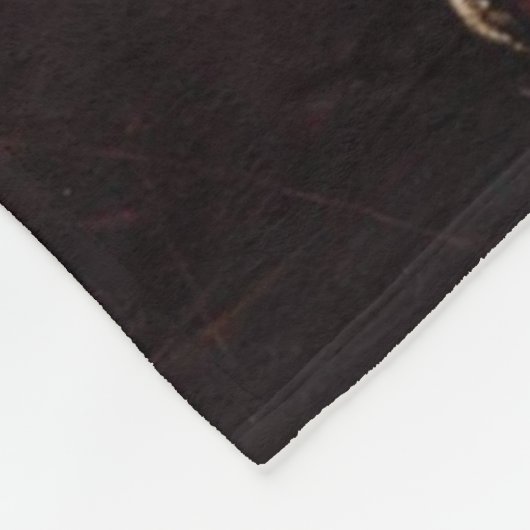 kerstmanscène fleece deken (Hoek)