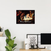 kerstmanscène poster (Thuiskantoor)