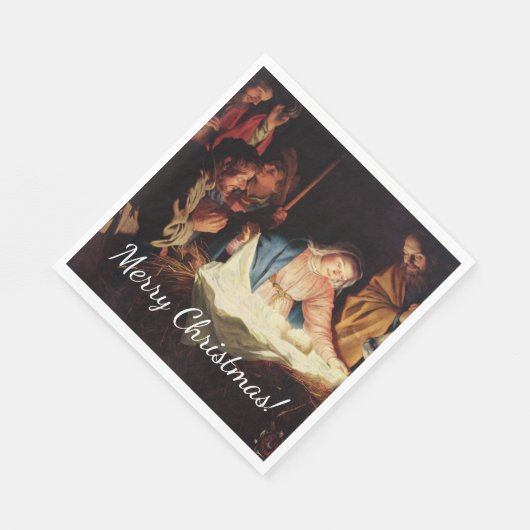 kerstmanscène servet (Hoek)