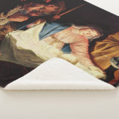 kerstmanscène sherpa deken (3/4)