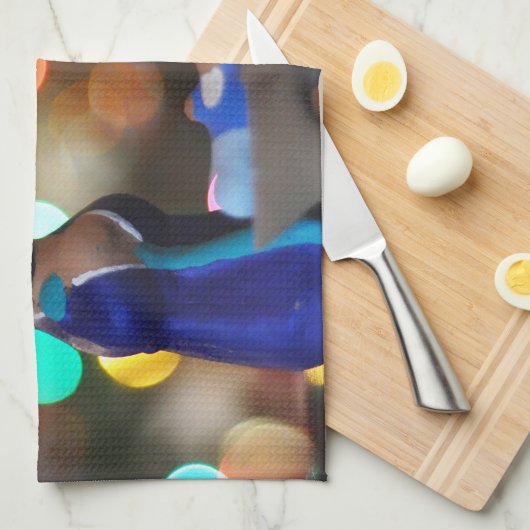 kerstmanscène theedoek (Quarter Fold)