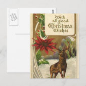 kerstmanschappen zingen briefkaart (Voorkant / Achterkant)