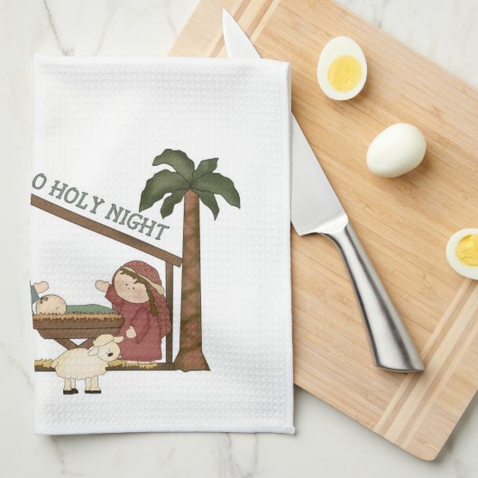 Kerstmansgraashanddoeken Theedoek (Quarter Fold)