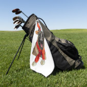 Kerstmanshand Golfhanddoek (Groen)