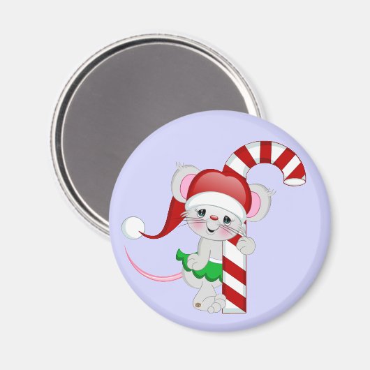 kerstmansnoepriet magneet (Voorkant / Achterkant)