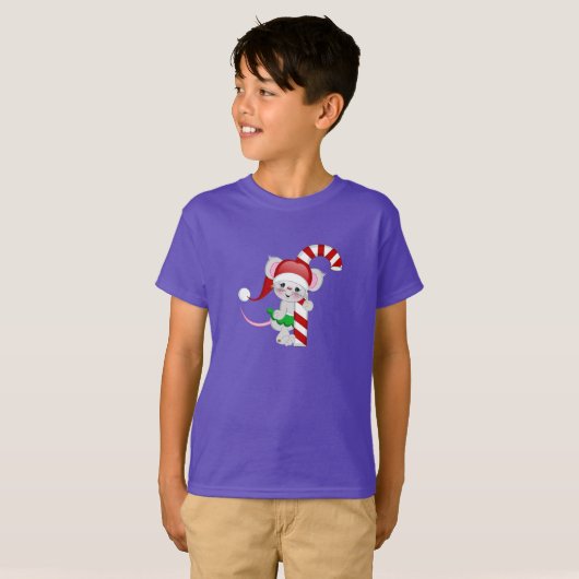 kerstmansnoepriet t-shirt (Voorkant volledig)