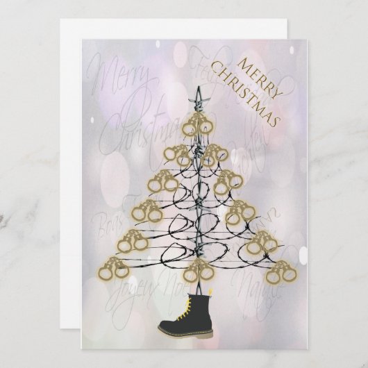 Kerstmantel - Jailmatecards Feestdagenkaart (Voorkant / Achterkant)