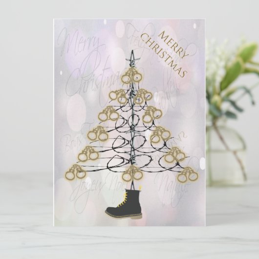 Kerstmantel - Jailmatecards Feestdagenkaart (Staand voorkant)