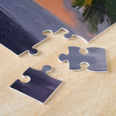 Kerstmantel Kaarsen Slinger Legpuzzel (Zijkant)