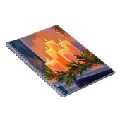 Kerstmantel Kaarsen Slinger Notitieboek (Rechterzijde)