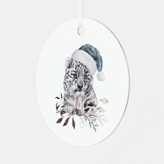 Kerstmantel Metalen Ornament (Voorkant links)