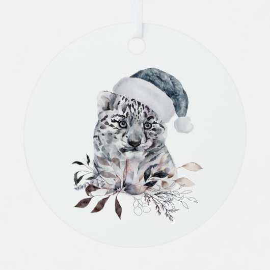 Kerstmantel Metalen Ornament (Voorkant)