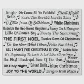 kerstmantels op de geboorte cadeaupapier (Vlak)