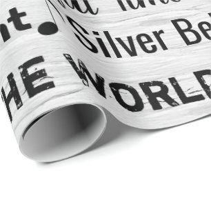 kerstmantels op de geboorte cadeaupapier