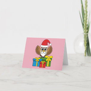 Kerstmanuil met cadeaus kaart