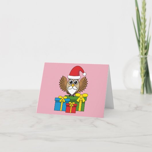 Kerstmanuil met cadeaus kaart (Voorkant)