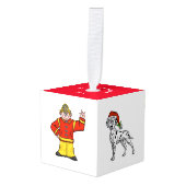 kerstmanversiering decoratie (Voorkant hoekig)