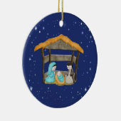 kerstmanversiering keramisch ornament (Rechts)