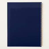 Kerstmarine, solide marine, diepe marine, gewone m planner (Achterkant)