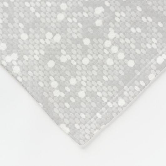 kerstmarinesblauw Snowflakes Fleece Deken (Hoek)