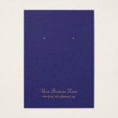 Kerstmarinescherm Blue Gold Earring Visitekaartje (Voorkant)