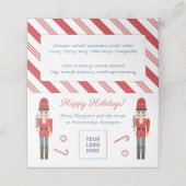 Kerstmarketing Betaalde Goederentas met draagtas Plaatskaartje (Buitenkant ongevouwen)