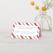 Kerstmarketing Betaalde Goederentas met draagtas Plaatskaartje (Achterkant)