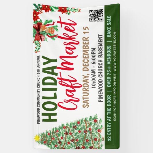 Kerstmarkt banner (Verticaal)