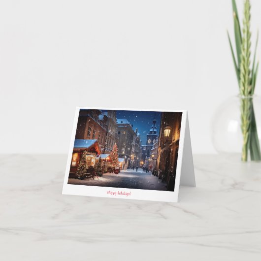 Kerstmarkt Bedankkaart (Voorkant)