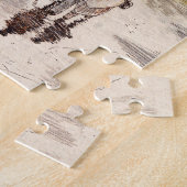 Kerstmarkt België Retrogeïnspireerde Waterverf Legpuzzel (Zijkant)