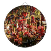 kerstmarkt dartbord (Voorkant)
