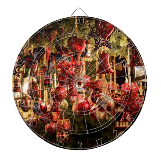 kerstmarkt dartbord (Voorkant)