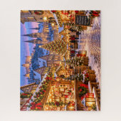Kerstmarkt Dorp Legpuzzel (Verticaal)