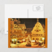 Kerstmarkt Duitsland Feestdagenkaart (Voorkant / Achterkant)