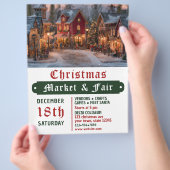 Kerstmarkt en kermis flyer (Hand)