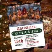 Kerstmarkt en kermis flyer