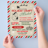 Kerstmarkt en kermis flyer (Hand)