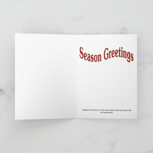 kerstmarkt feestdagen kaart (Binnen)