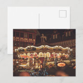 Kerstmarkt, Frankfurt, Duitsland Briefkaart (Voorkant / Achterkant)