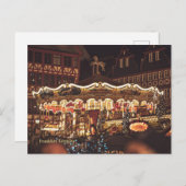 Kerstmarkt, Frankfurt, Duitsland Briefkaart (Voorkant / Achterkant)