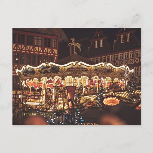 Kerstmarkt, Frankfurt, Duitsland Briefkaart (Voorkant)