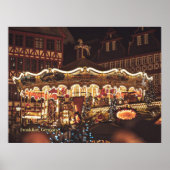 Kerstmarkt, Frankfurt, Duitsland Poster (Voorkant)