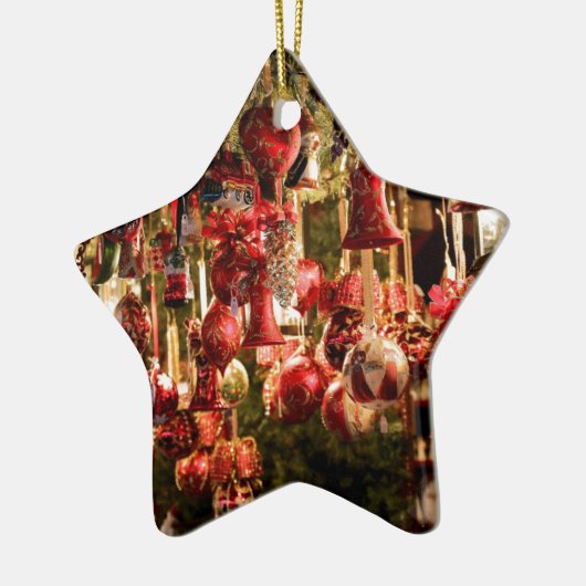 kerstmarkt Hanging Baubles Nuremberg Keramisch Ornament (Links)