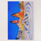Kerstmarkt in Brasov Roemenië Legpuzzel (Verticaal)