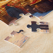 Kerstmarkt in de bergen - op maat legpuzzel (Zijkant)